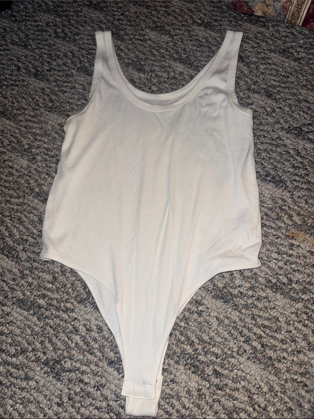 a new day White Scoop Neck Tank Bodysuit